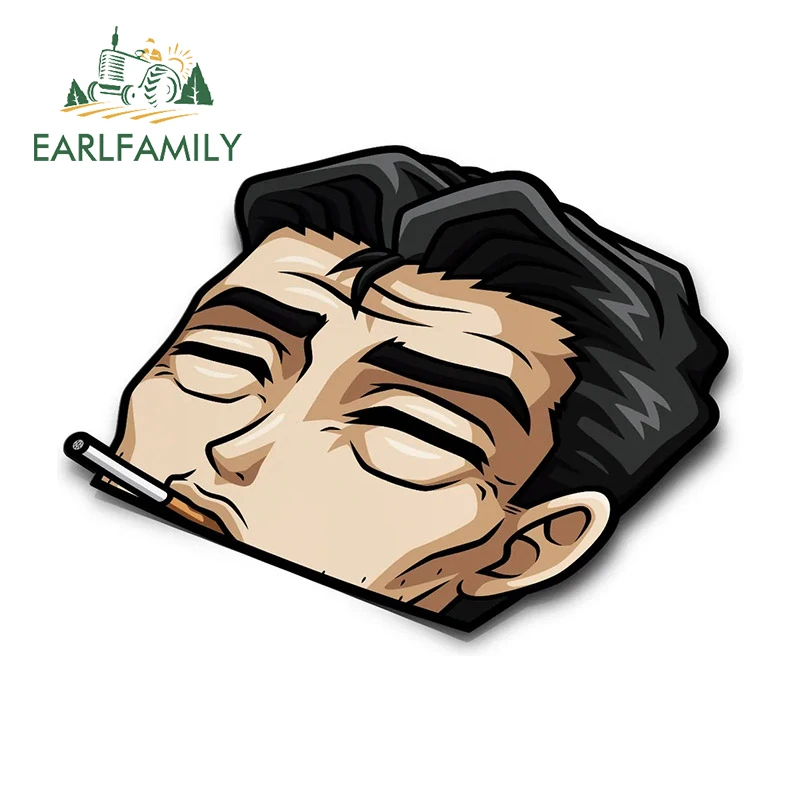 

EARLFAMILY 13cm x 9.7cm Initial D Peeker Car Stickers Motorcycle Graffiti Vinyl Car Accessories Decal Laptop Waterproof Caravan