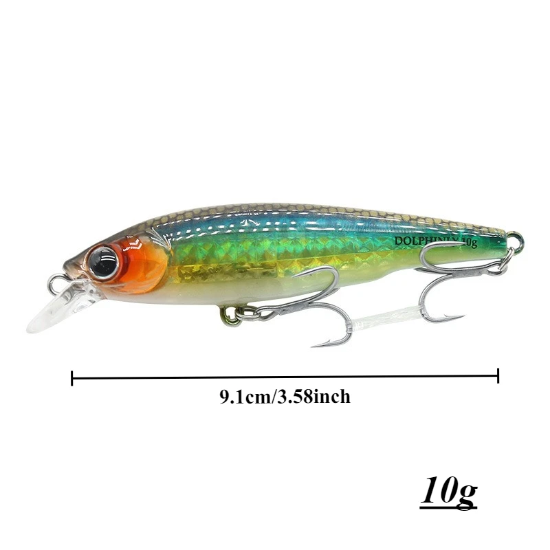 1 Stück Schwimmender Bleistiftköder, Oberflächenköder 10g, 9,1cm Jigging Bio-Mimetischer Köder für Weitwurf-Angeln Praktisches Angelzubehör – Detail 2