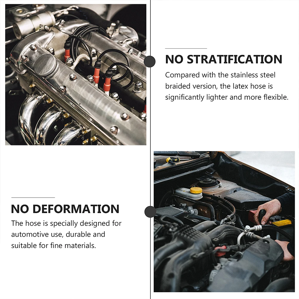 

3pcs Fuel Hose Durable Smooth Surface Suitable Motorcycle Car Replacement Fuel Hoses For Motorcycle Practical