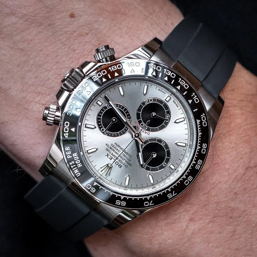 20mm 22mm Watch Strap For Rolex Daytona CTS FKMWatch Strap Quick Release Spring Deployant Buckle Clasp Watch Bands