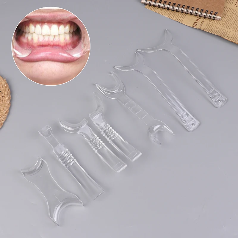 Transparent Dental Oral Lip Retractor Upper Lower Mouth Opener Lip Press Plate Orthodontic Photography Props Dentist Tools