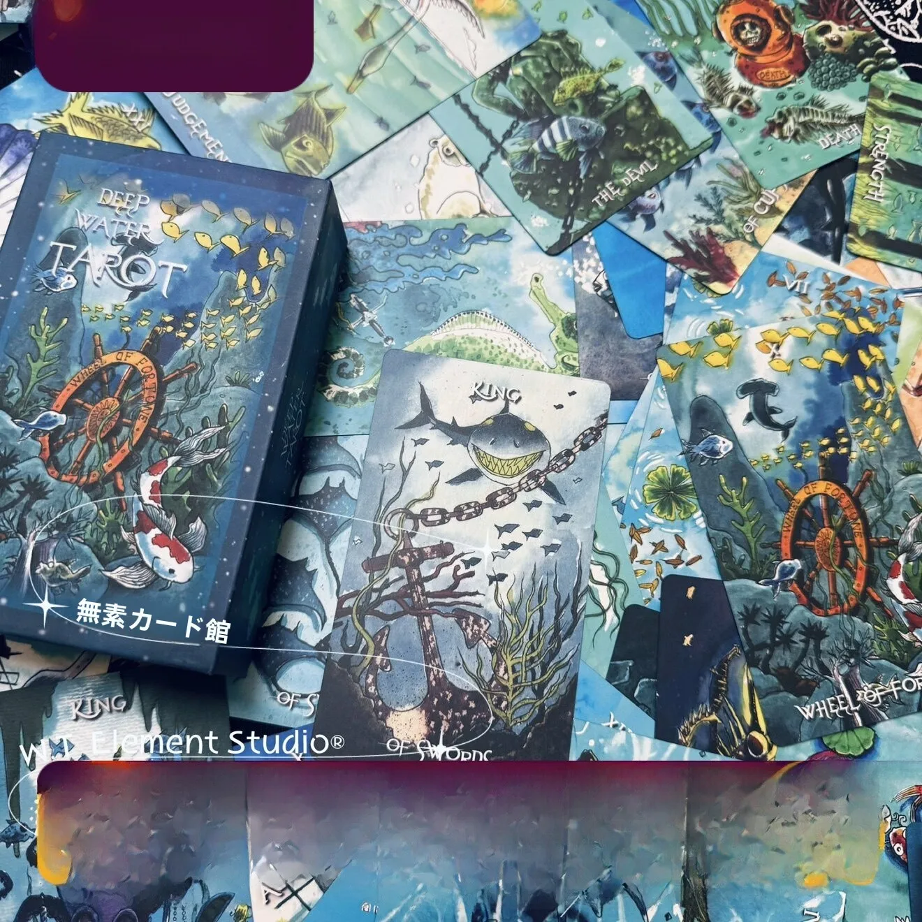 限定版深海タロットカード-ケース付き-wt-element-studio-®-デスクトップゲーム-カジュアルプレイ-～3人用-最大時間