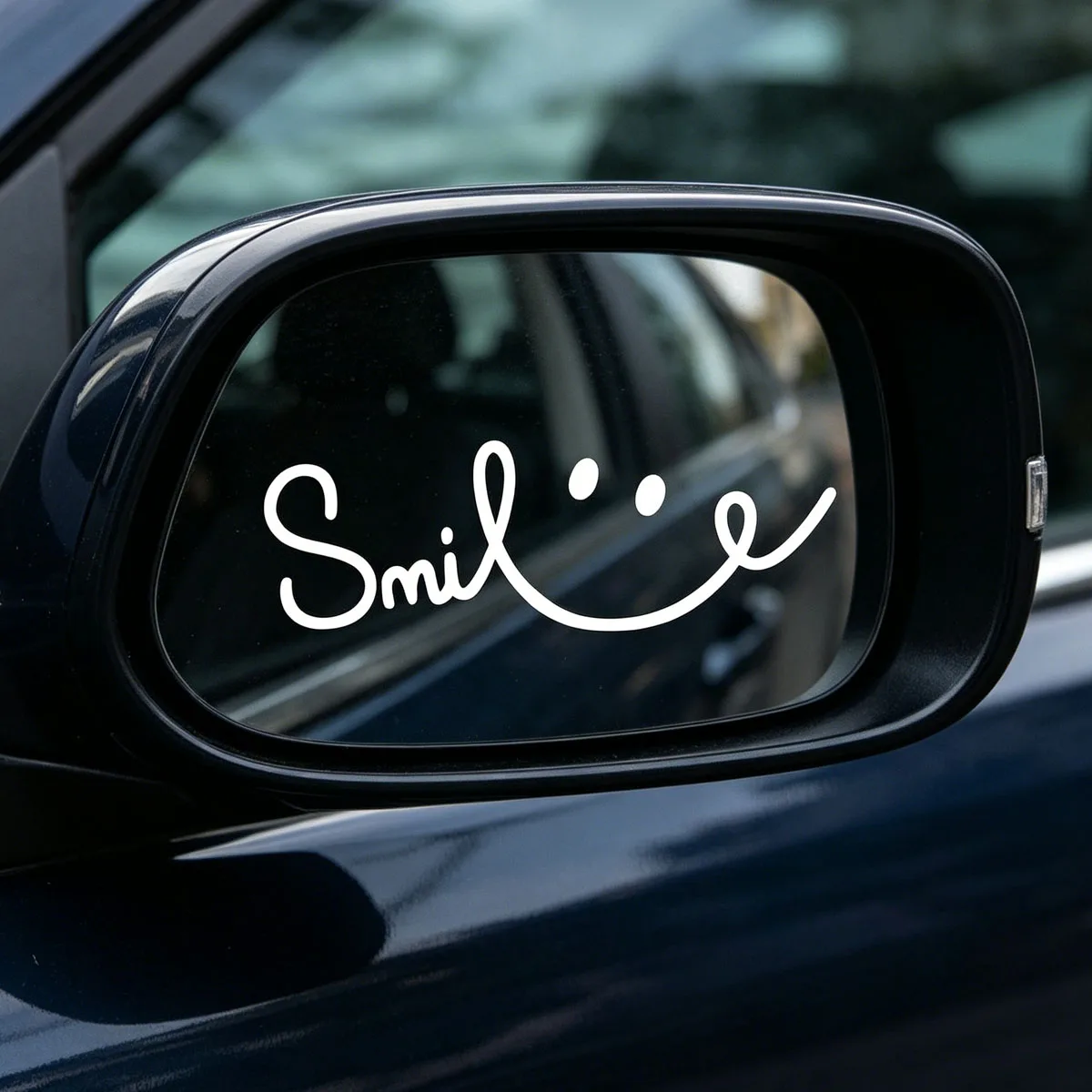 Smile Vinyl Sticker, Waterproof Sticker, Suitable for Car, Notebook, Window, Thermos Mug Decoration Sticker
