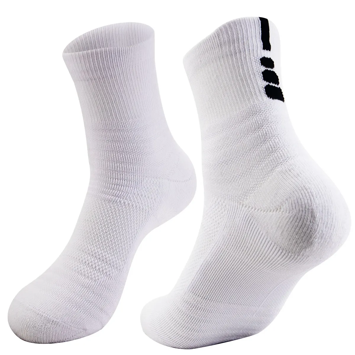 1 pair of professional cycling sports socks Breathable basketball socks outdoor tennis running socks