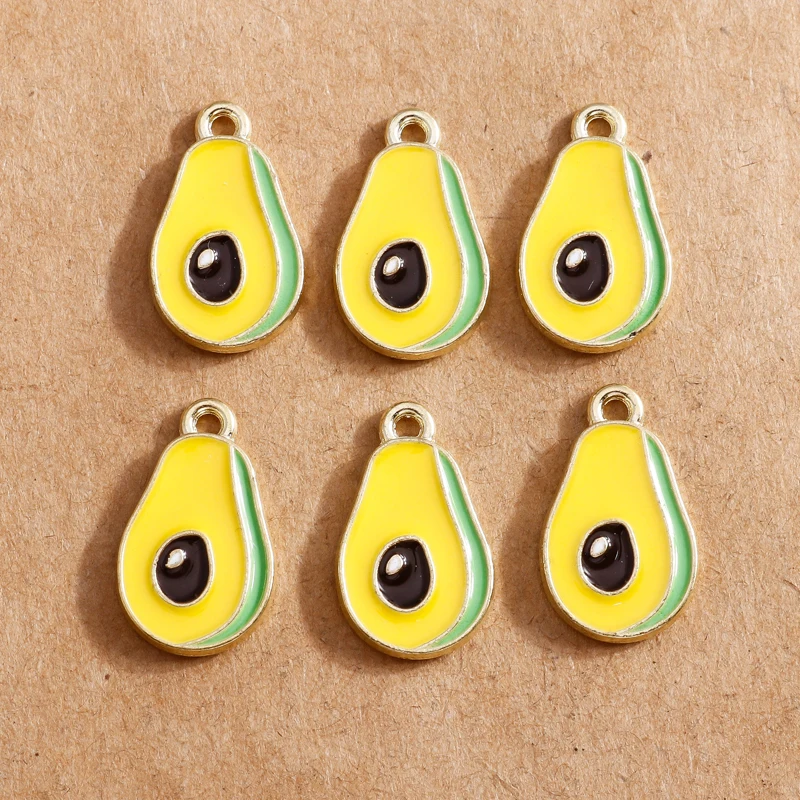 10 Stück süße Emaille-Frucht-Charms für die Schmuckherstellung, Kirsche, Ananas, Banane, Apfel, Charms, Anhänger für DIY-Halsketten, Ohrringe, Geschenk – Detail 13