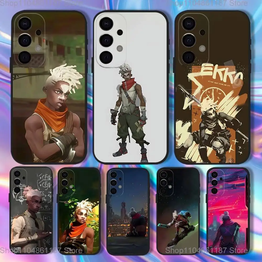 

Game Ekko A-Arcane L-Lol Phone Case For Samsung S25,S24,S21,S22,S23,S30,Ultra,S20,Plus,Fe,Lite,5G Black Cover