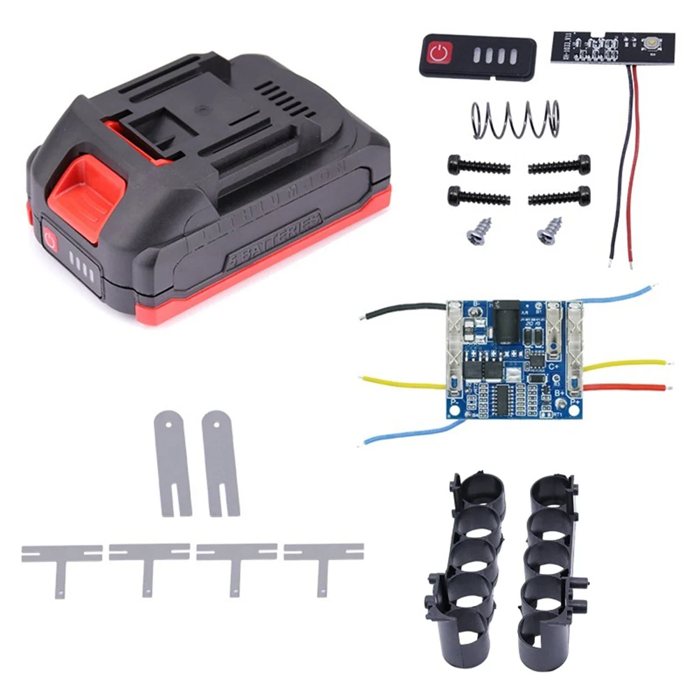 

1set Battery Shell Li-ion Battery Case PCB Charging Protection Circuit Board For-Makita Lithium Battery Power Tool Accessiries