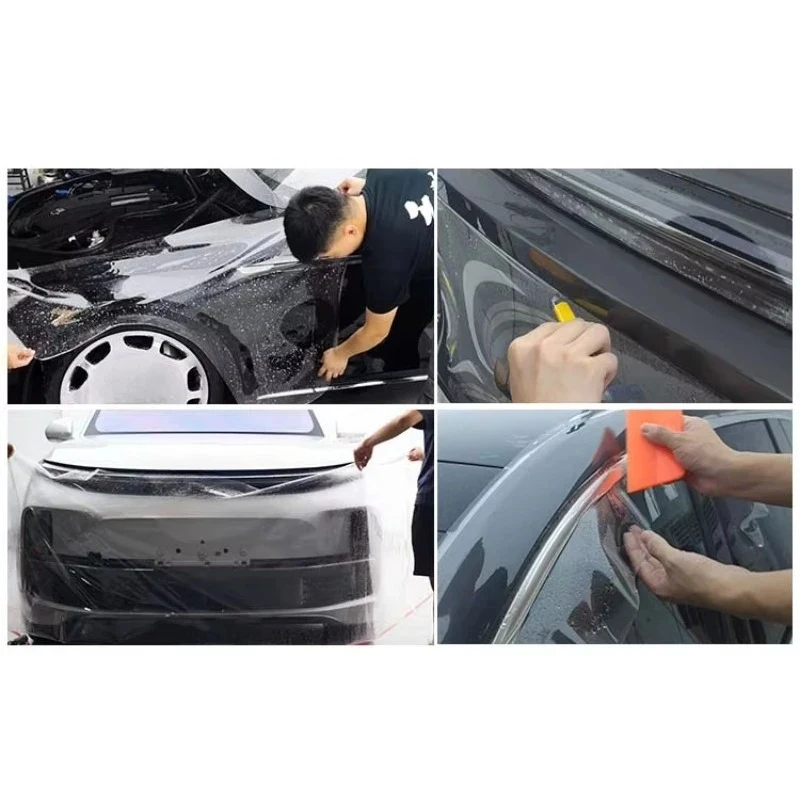 .Mil Ceramic Hydrophobic Coating Transparent TPU PPF Yellowing Chemical Rnce Car Paint Film
