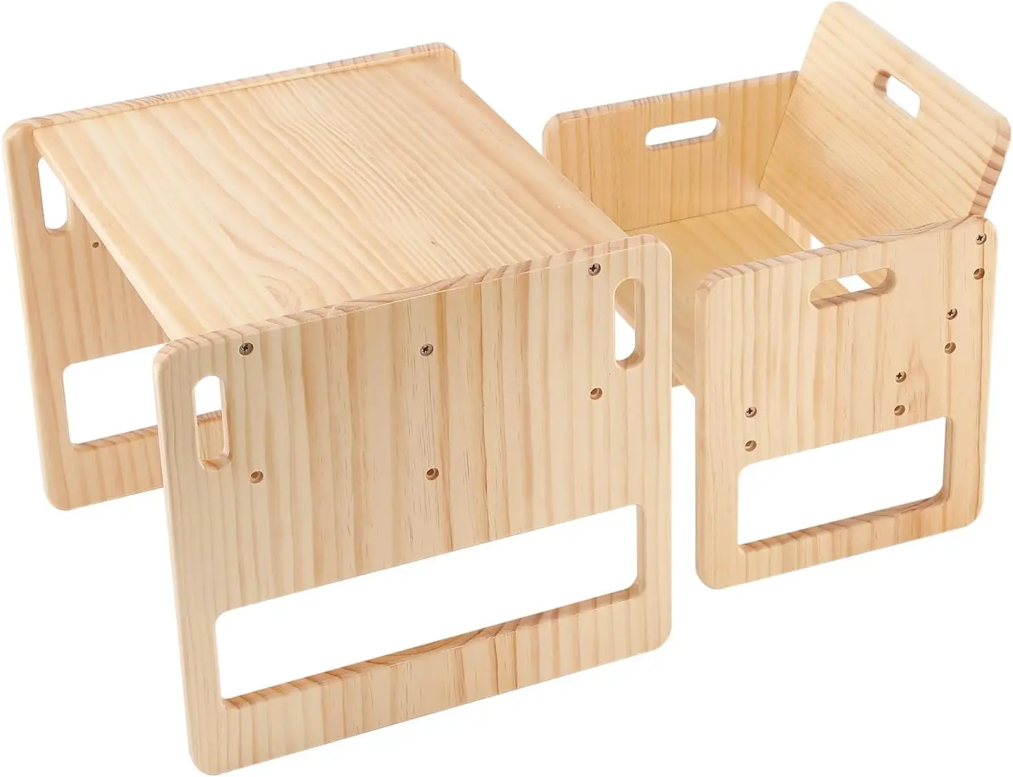 

&c OEM Classic Wood Table Chair Set Modern Design for Kids Montessori Kindergarten School Living Room Dining Gym Bedroom Use