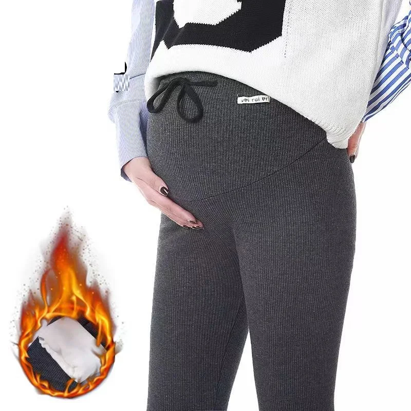 

Maternity Plush Lined Leggings for Women Over The Belly Workout Winter Warm Thick Pregnancy Yoga Pants