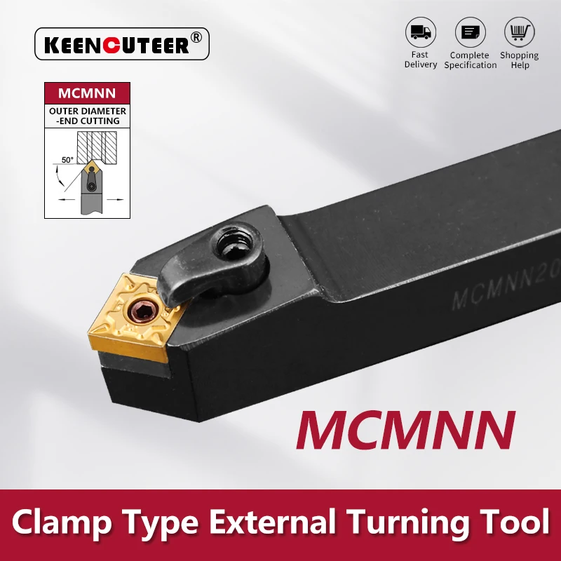 MCMNN1616 MCMNN2020 MCMNN2525 MCMNN3232 External Turning Tool MCMNN Lathe Bar Turning Holder CNC Cutting Tool Cutter Bar