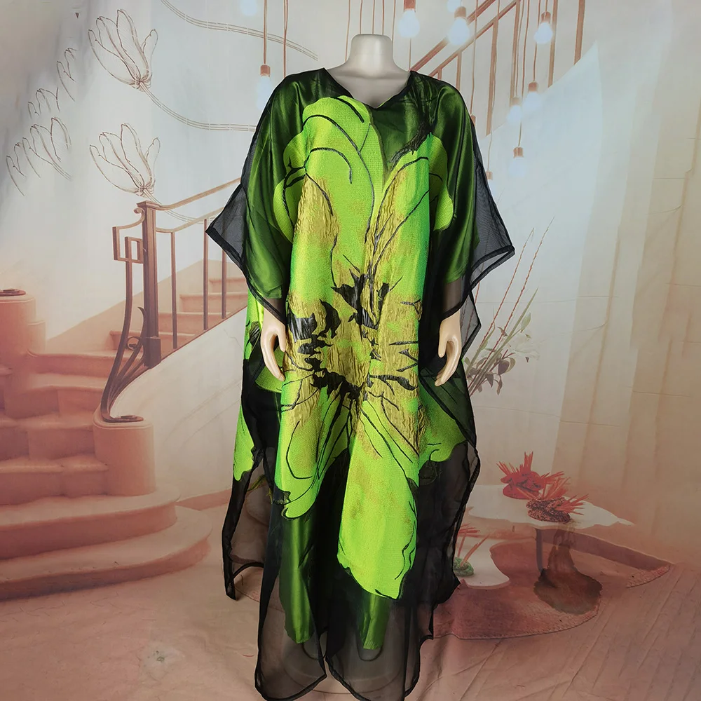 Neue Afrikanische Kleider für Frauen Luxuriöse Bestickte Afrikanische Kleider Zweiteiliges Set Afrikanisches Kleid für Damen – Detail 8