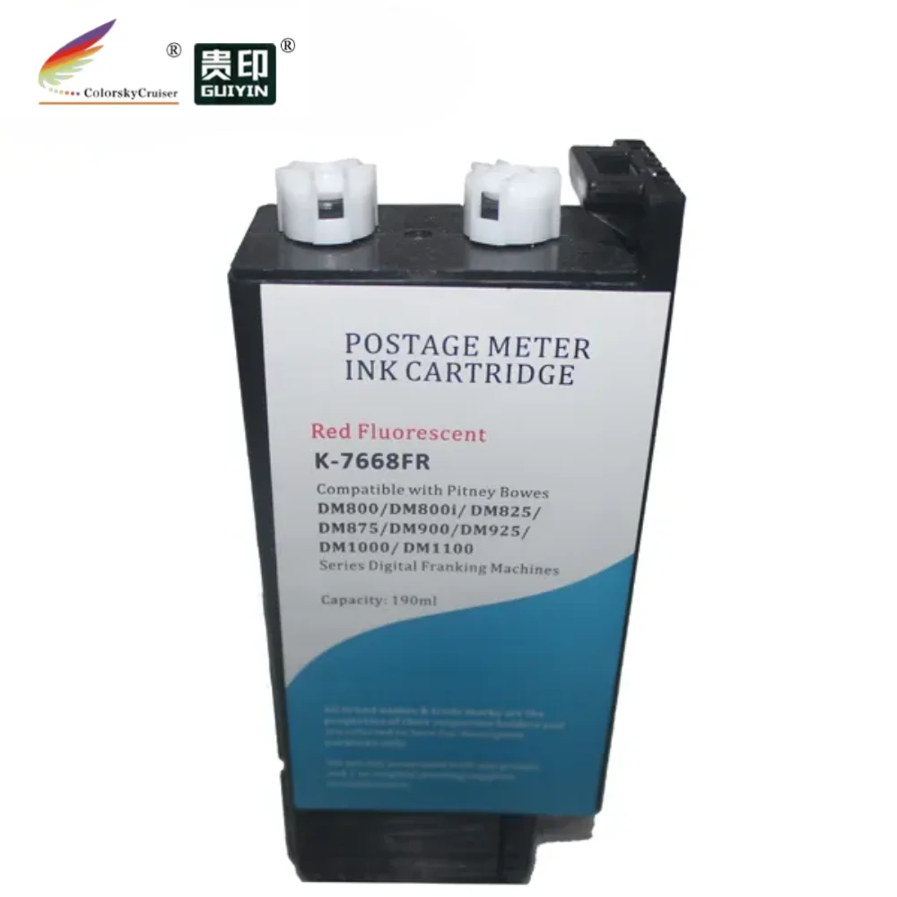 Franking Postage meter ink cartridge 766-8 767-8 for Pitney Bowes DM800 DM800i DM825 DM875 DM900 DM925 DM1000 blue/red 190ml