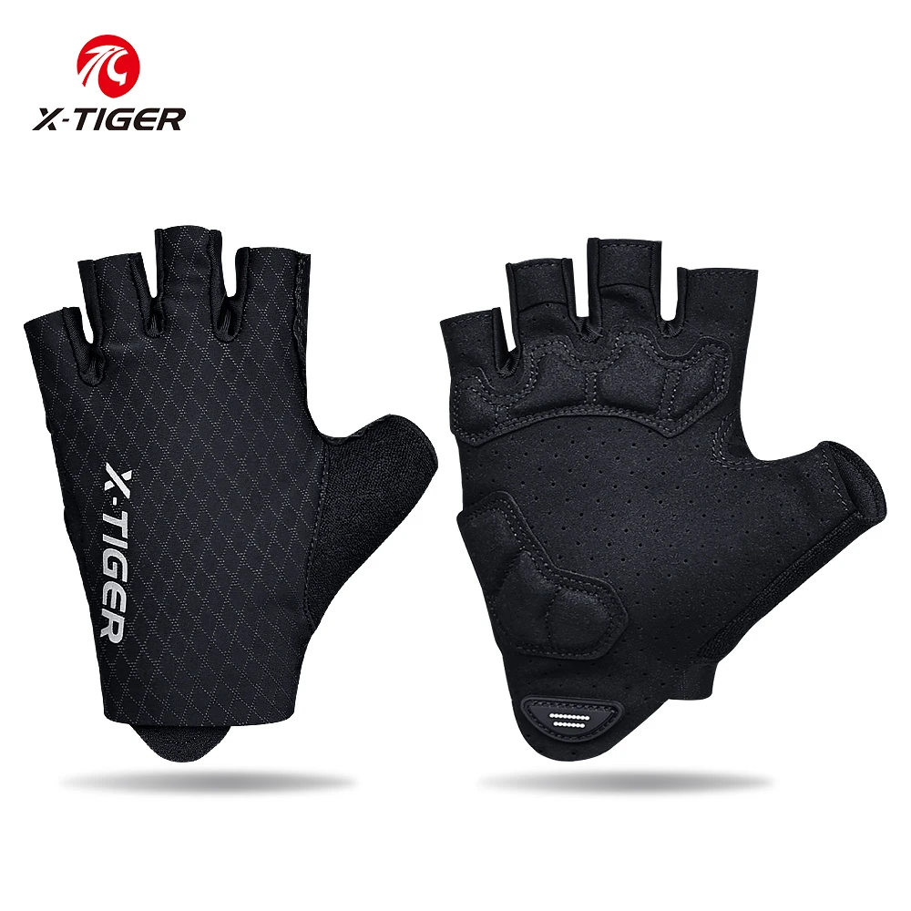 

X-TIGER Men Cycling Gloves Breathable Half Finger MTB Bike Gloves For Men Women Running Fitness Sports Bicycle Motorcycle Gloves