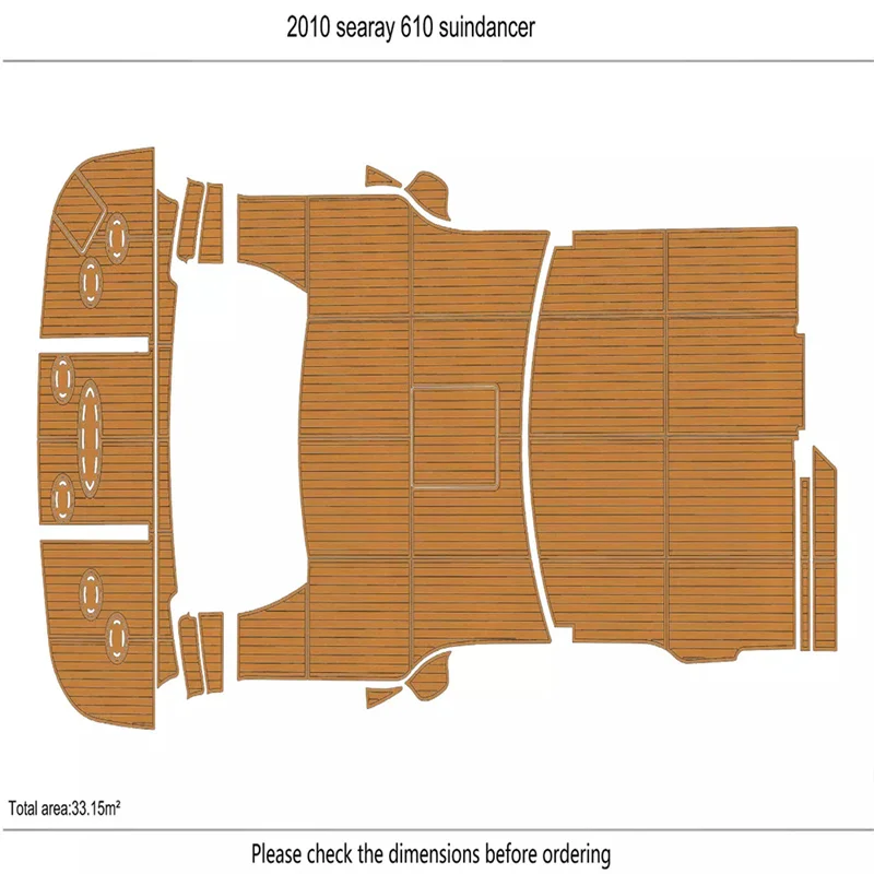 2010-2015 sea ray 610 sundance Cockpit Swim platform 1/4