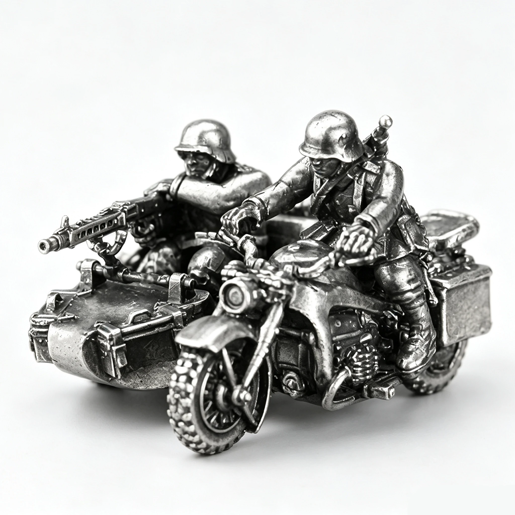 World War II Miniature Metal Soldier Model German Army Soldier Creative Decoration Board Game Chess Ornament Men's Gift
