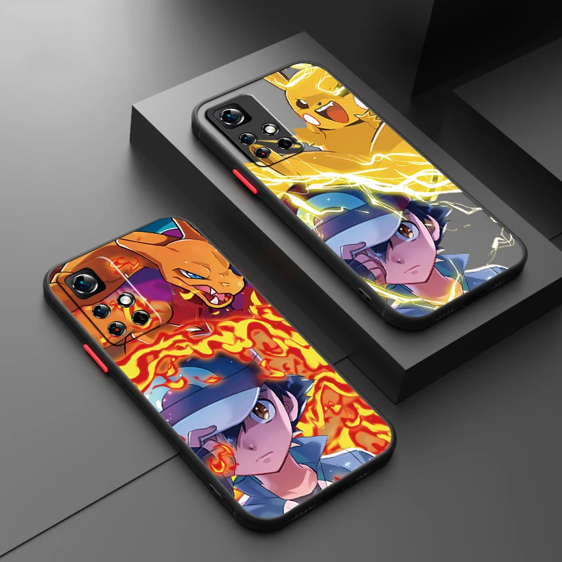 P-Pokemons G-Greninjas Cartoon Frosted Translucent For Redmi 8 3 9A 9C 9AT 9 9T 13R 10A 10C 10 11A 12C 12 13C 5G TPU Phone Case