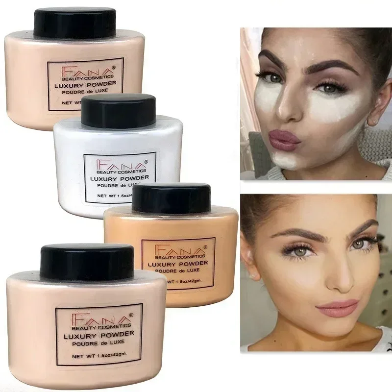 Luxury Powder For Women Face Foundation Banana Powder Bottles Loose Powder Authentic Oil-control Beauty Face Makeup