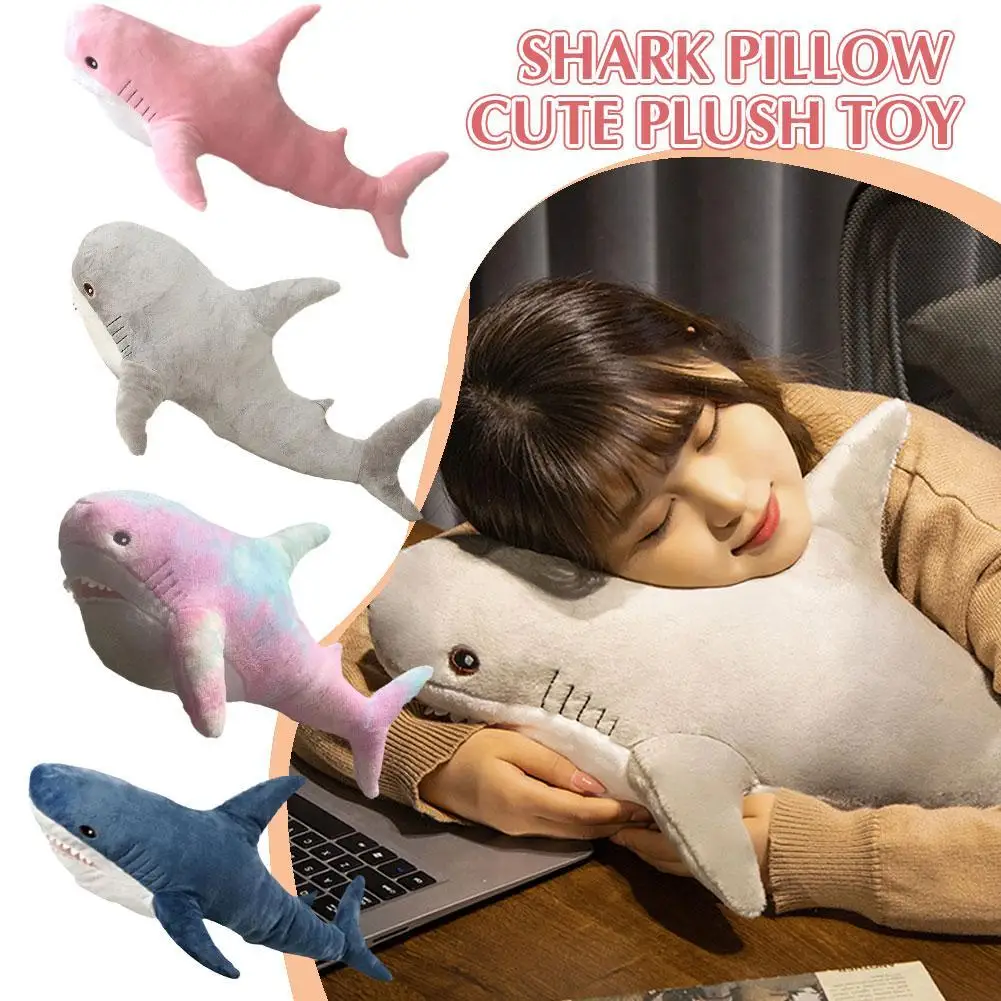 Almohada pequeña y bonita de tiburón, juguete de peluche, almohada de lectura de animales Speelgoed para muñeca de tiburón Ikea, cojín, regalo para niños