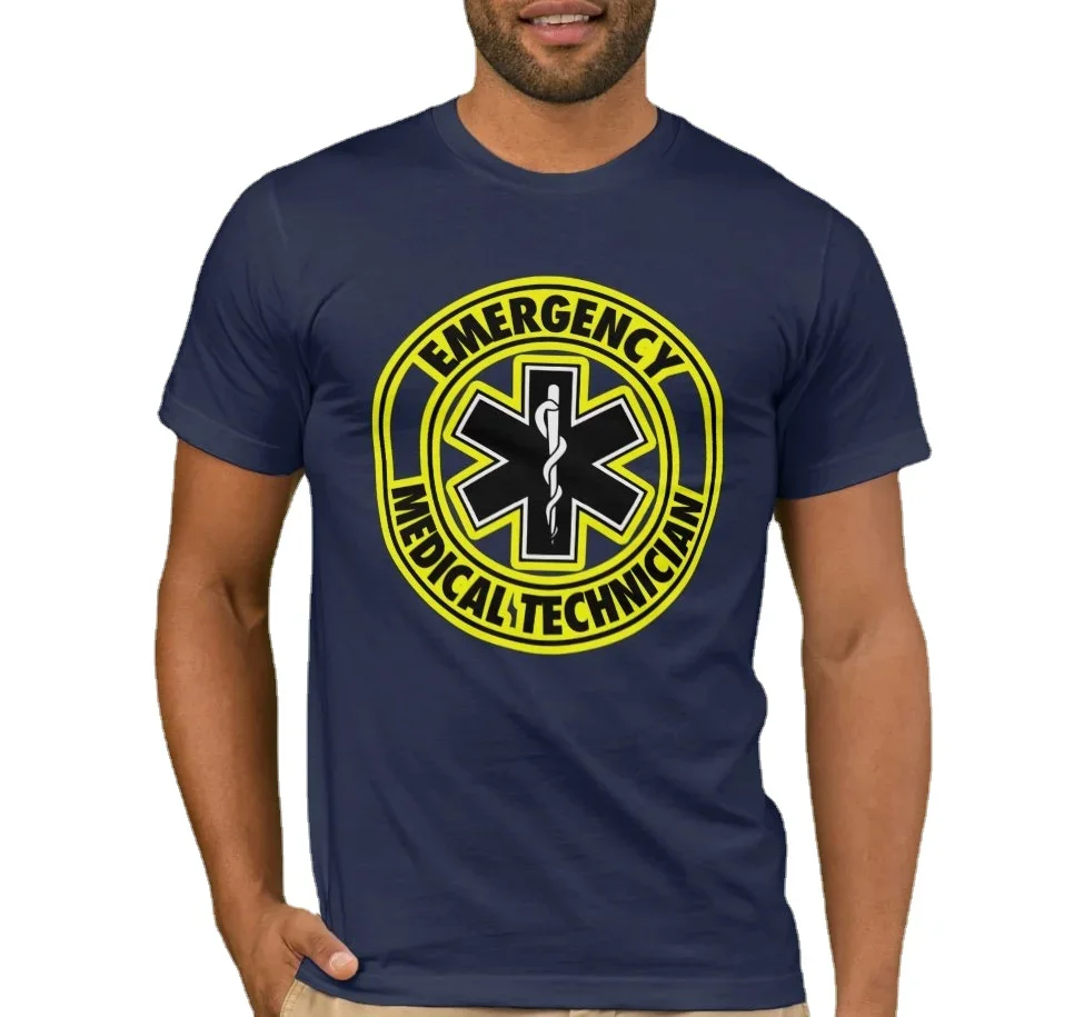 

Star of Life Emblem EMT Seal Medical Paramedic T-Shirt 100% Cotton O-Neck Short Sleeve Summer Casual Mens T-shirt Streetwear