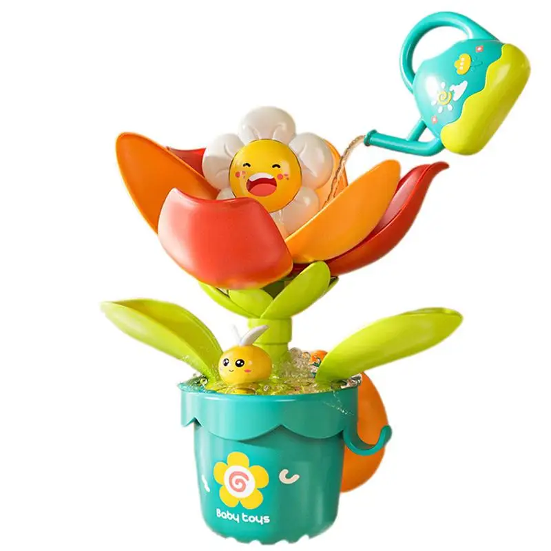 

Babies Bathtub Toys Blooming Sunflower Shower Bath Toys Shower Head Babies Flower Bath Shower Head Children's Bath Toys For