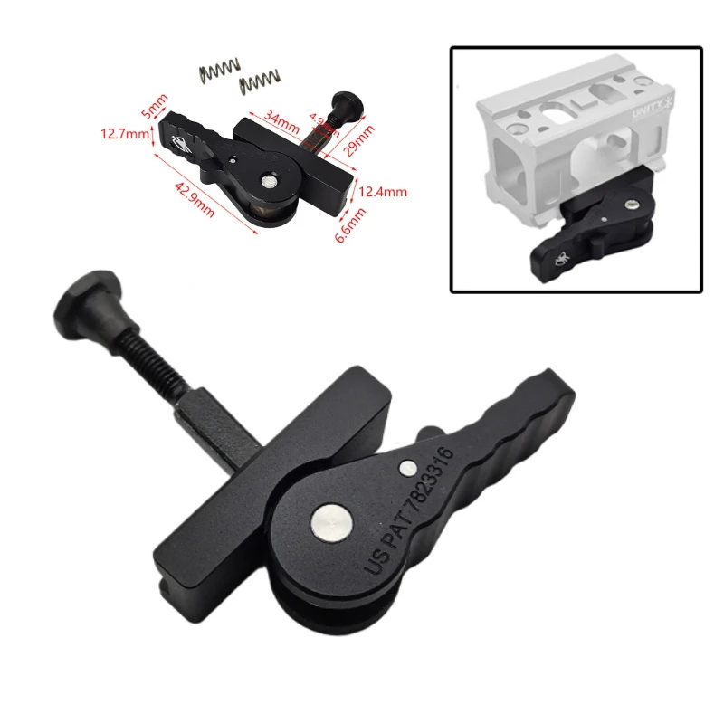 Tactical Flashlight DBAL PEQ15 FAST QD Lever Fixing Bracket 20MM Aluminum