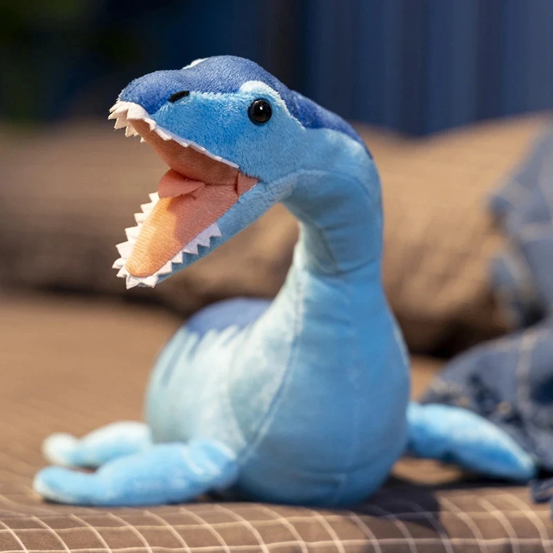 Soft Plush Plesiosaur Toys Stuffed Animals Dolls Loch Ness Monster Cute Simulation Dinosaur Toy for Kids Boy Birthday Gifts Deco