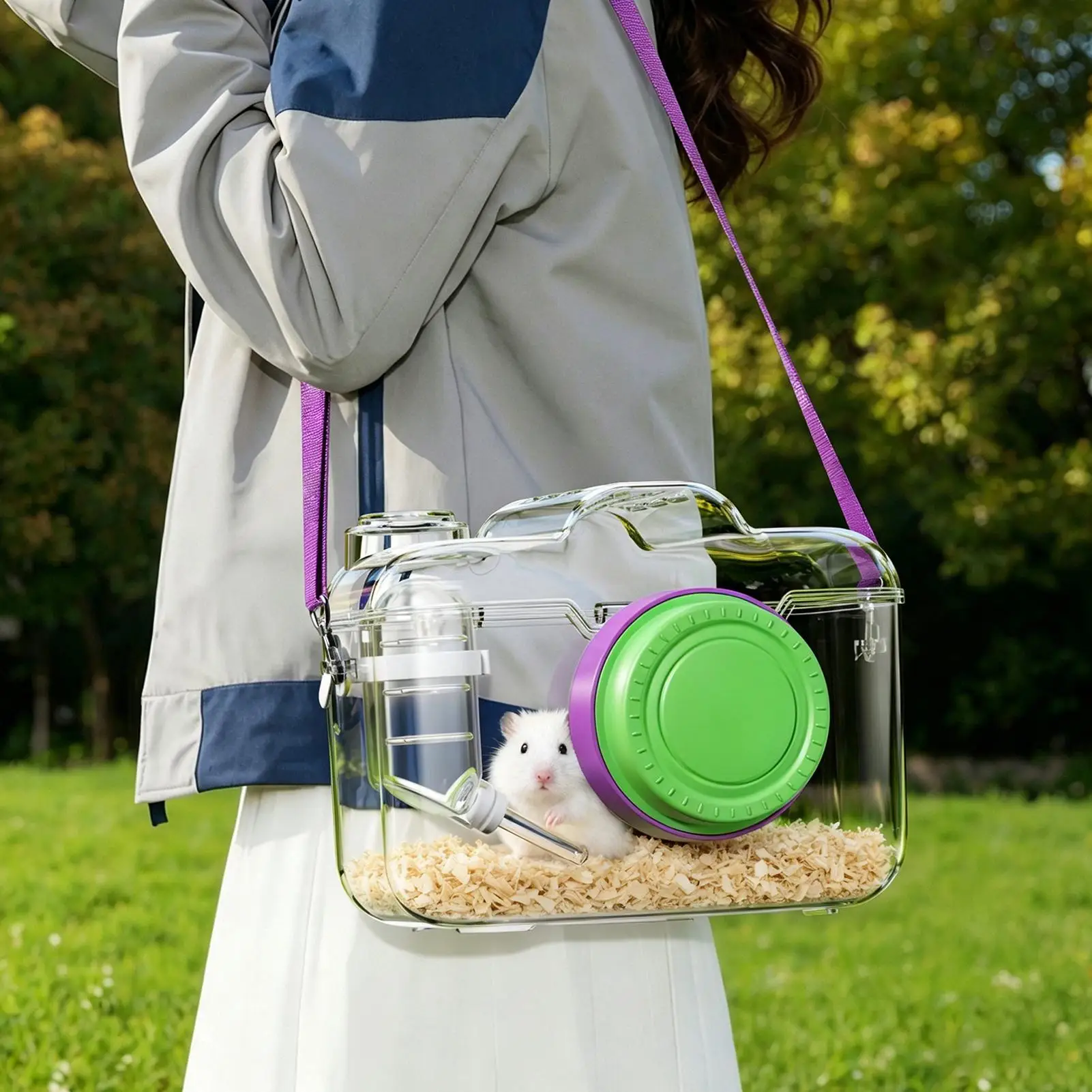 Hamster Carrier Camera Shape Chinchilla Carrier Chinchilla Travel Cage For Pet Parents Animal Lovers Keepers Travelers