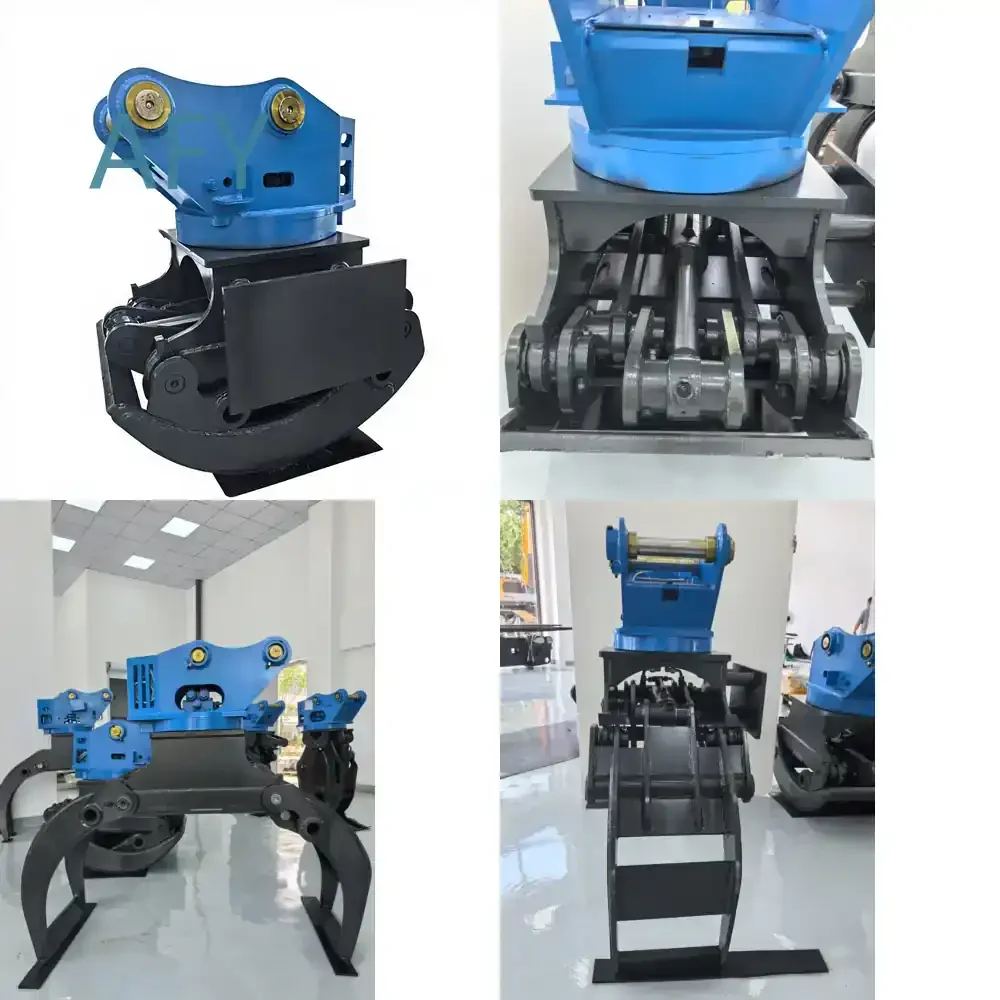 Multi-size 360-degree rotating grab fixture for forest farms and agriculture for farm machinery for agricultural equipment