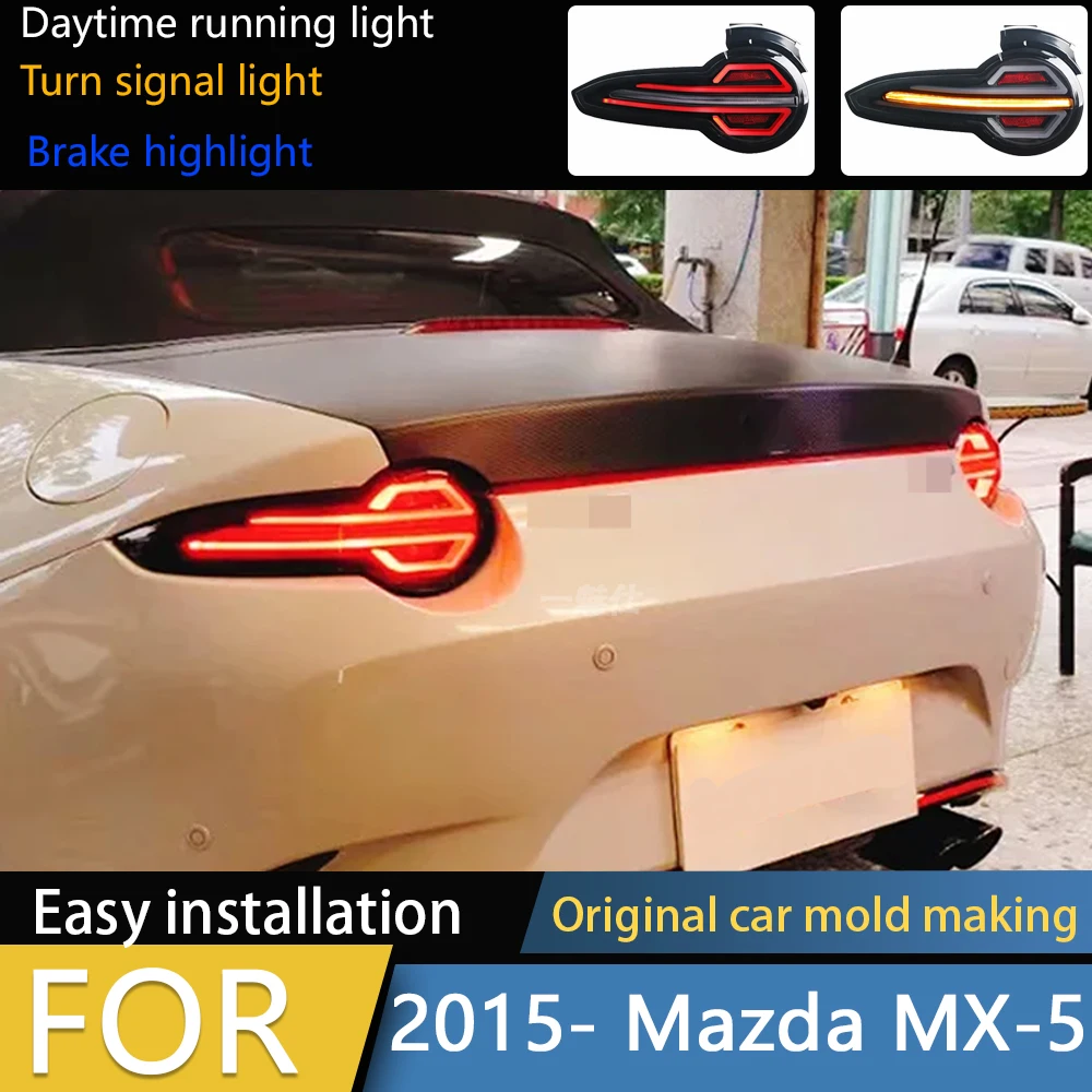 

Автомобильный бампер mx5 задний фонарь для Mazda MX-5 задний фонарь mx 5 Taillamp LED 2016 ~ 2020y автомобильные аксессуары для Mazda mx-5 противотуманные фары