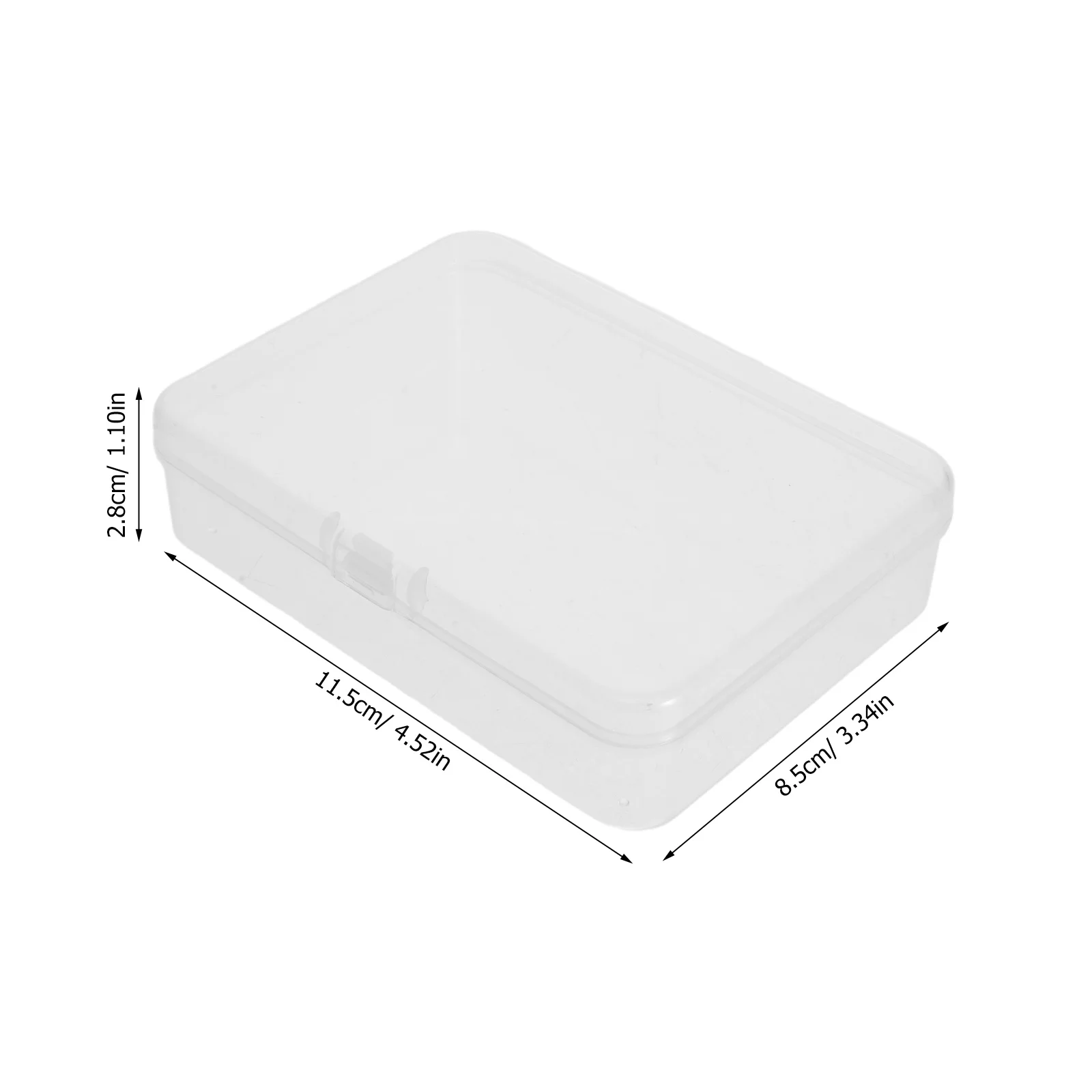 24 pcs Transparent Crayon Storage Box 4.5" X 3.3" Stackable Plastic Organizer For Kids Classroom Sorting Bins With Lid Pencil