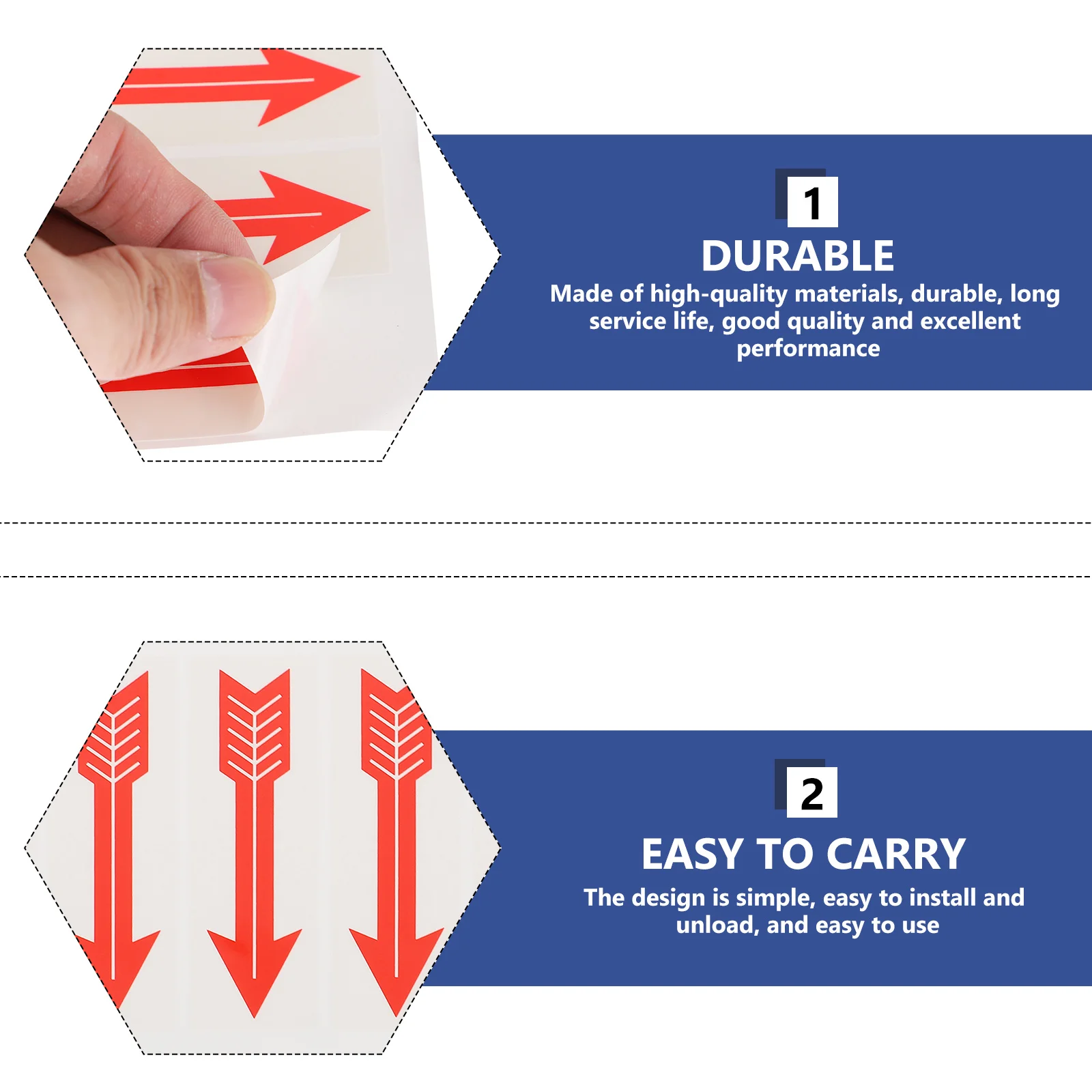 10pcs For Equipment Arrow Indicator Equipment Sticker Pipeline Direction Indicator Traffic Safety Sign Arrow Warning Sticker