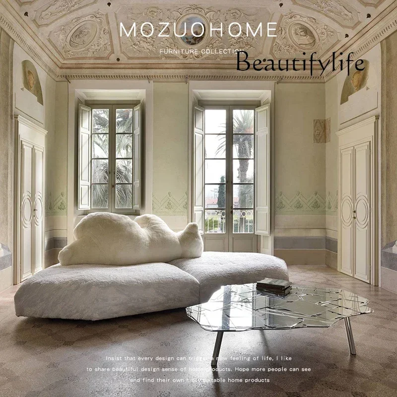 

YH Modern Fashion Design Creative Mirror Glass Splicing Coffee Table Coffee Table Living Room Villa Side Table