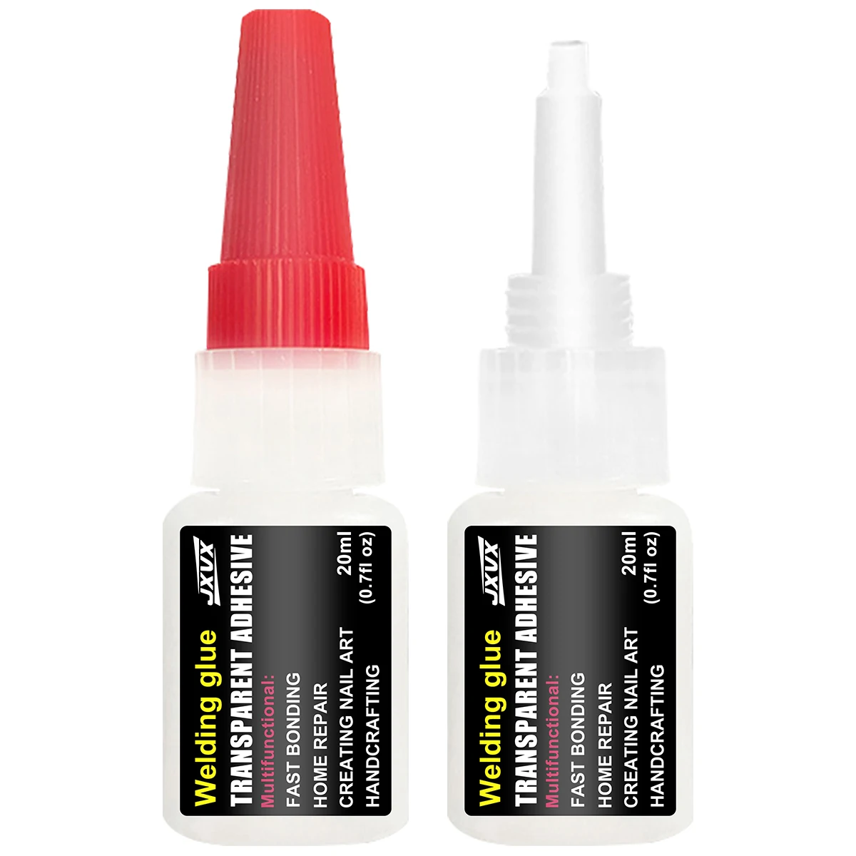 2025 New long-lasting transparent gel for nail art, professional quick-drying glue for false nails, false nail tips, long-lasting, 20g per bottle, waterproof and colorless