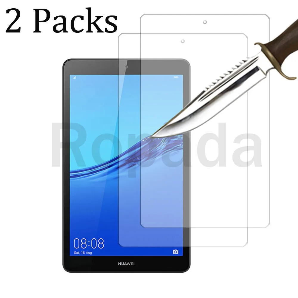 

2PCS Glass For Huawei mediapad M5 lite 8.0 8'' pad Scratch Proof Tempered Glass Screen Protector