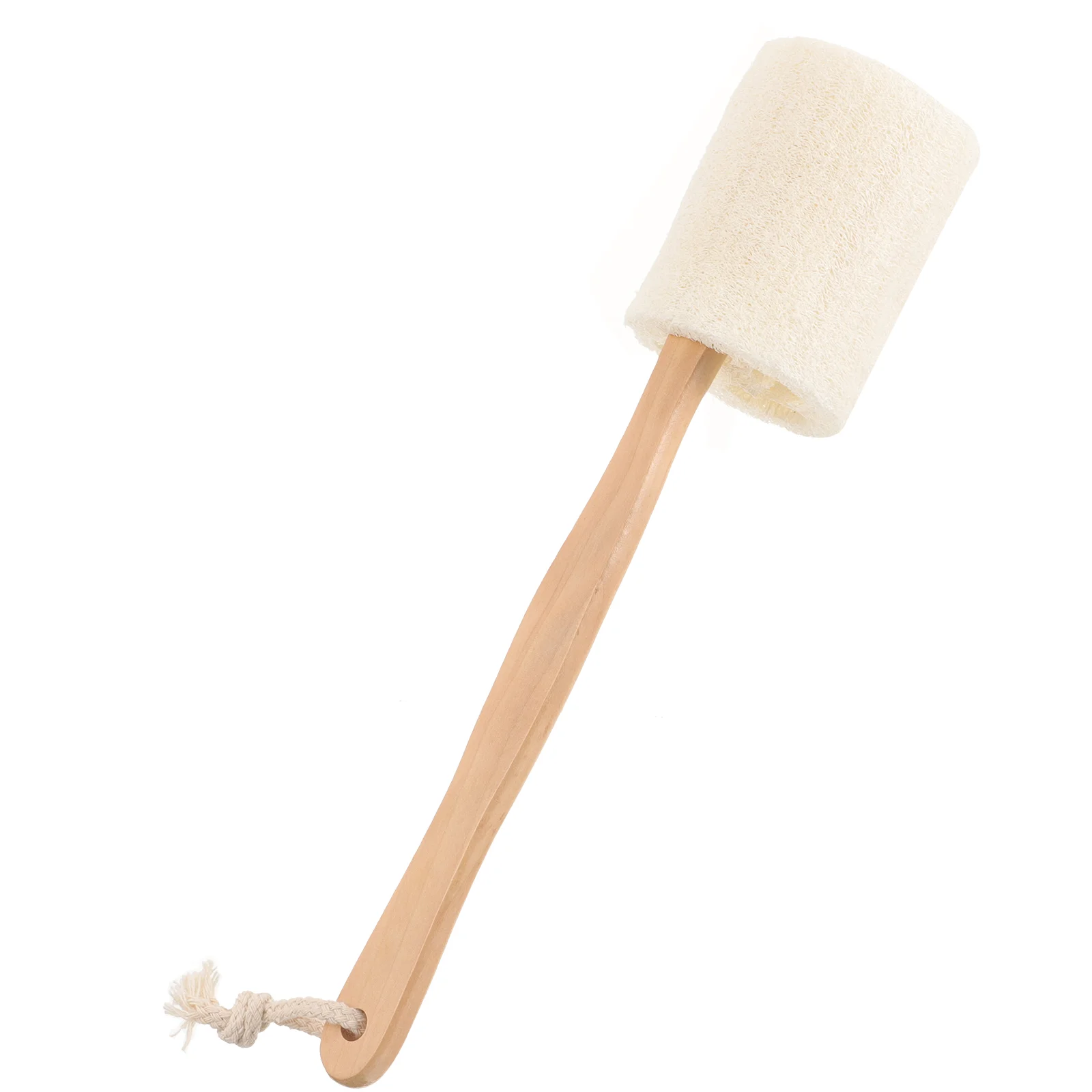 

Stick Bath Brush Body Wash Exfoliating Shower Hemu Natural Loofah on Long Handle