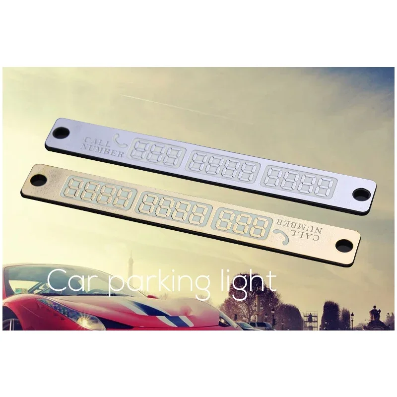 

1PCS/MultiFunction Parking Card Luminous Number Display Sucker Mount NonToxic Material Birthday Party Favor