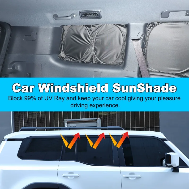7pcs For 2024+ Toyota Prado Full Window Sunshades Sun Protection UV Protection Sun Visor Car Interior Accessories 2