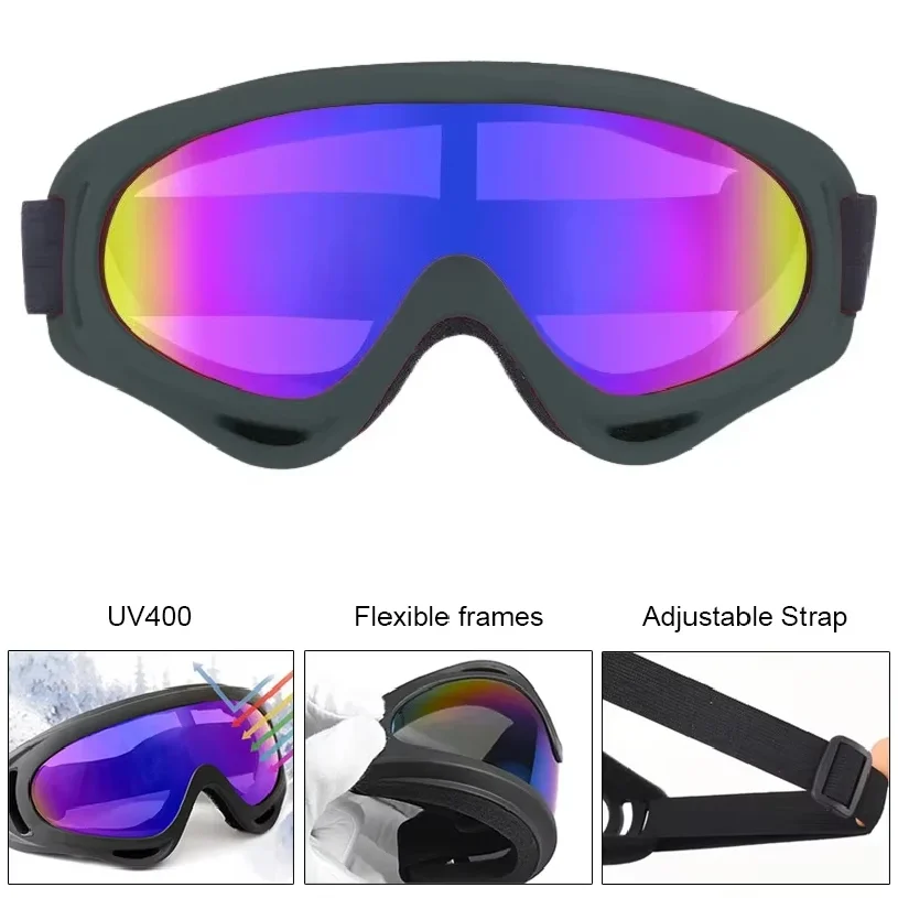 

Skiing Goggles Cycling Motorcycle Windproof Goggles Anti-fog UV400 Snowboard Snow Goggles Winter Outdoor Sport Skiing Eyewear