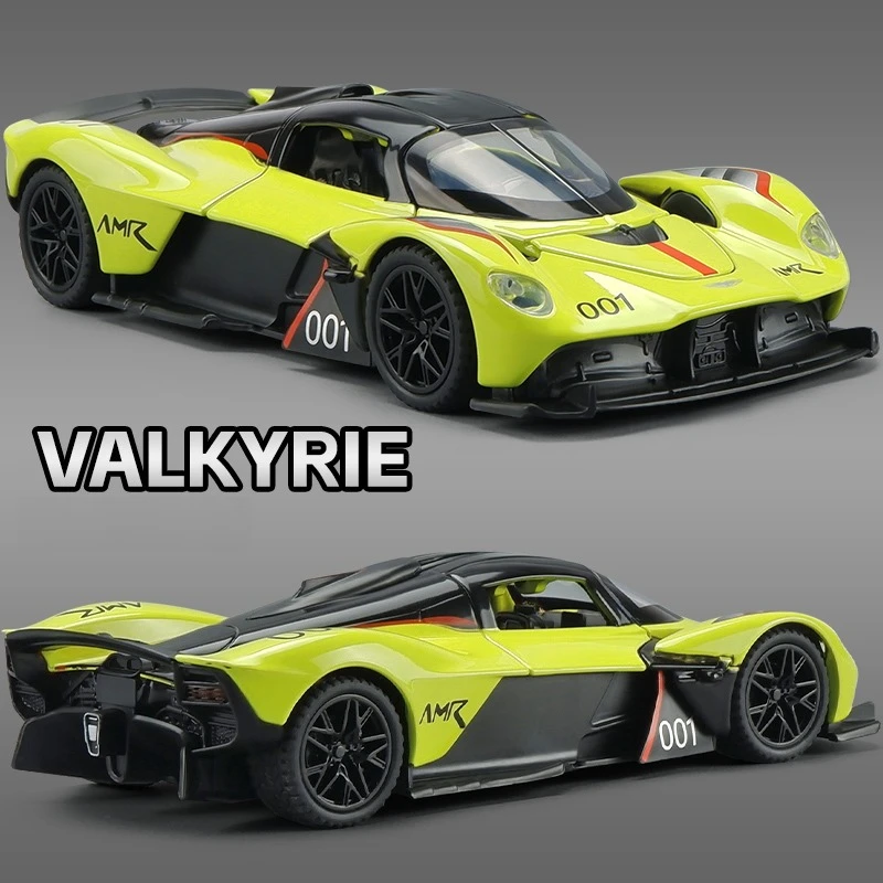 

1:32 Aston Martin Valkyrie Alloy Car Model Diecasts Metal Sports Car Vehicles Model Simulation Sound Light Kids Toys Gift
