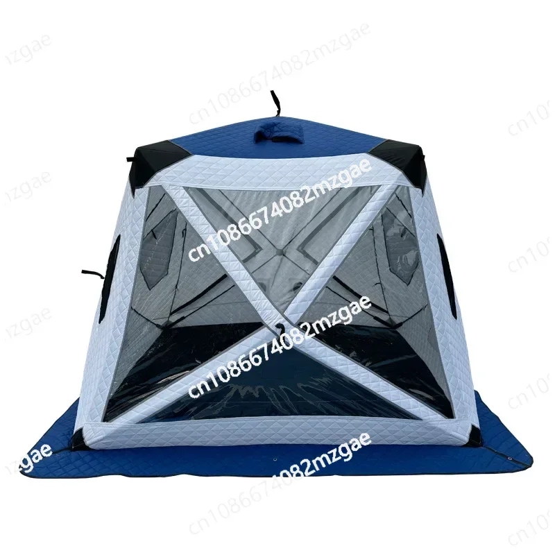 Outdoor Fishing, Sauna, Chimney, Winter Lighting, Ice Fishing Tent, Thick Large Window, Firewood Warm Mouth, Portable Tent