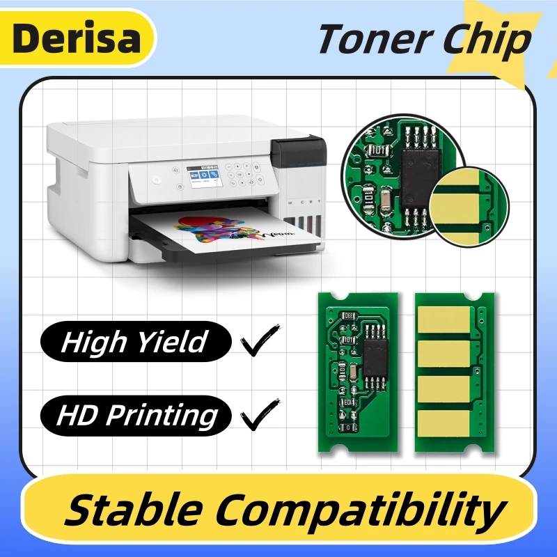

8 шт. наборы для заправки чипов картриджей с тонером для Ricoh MC250FW MC250FWB MC251FW PC300 PC300W PC301W P C301W сброс лазерного принтера
