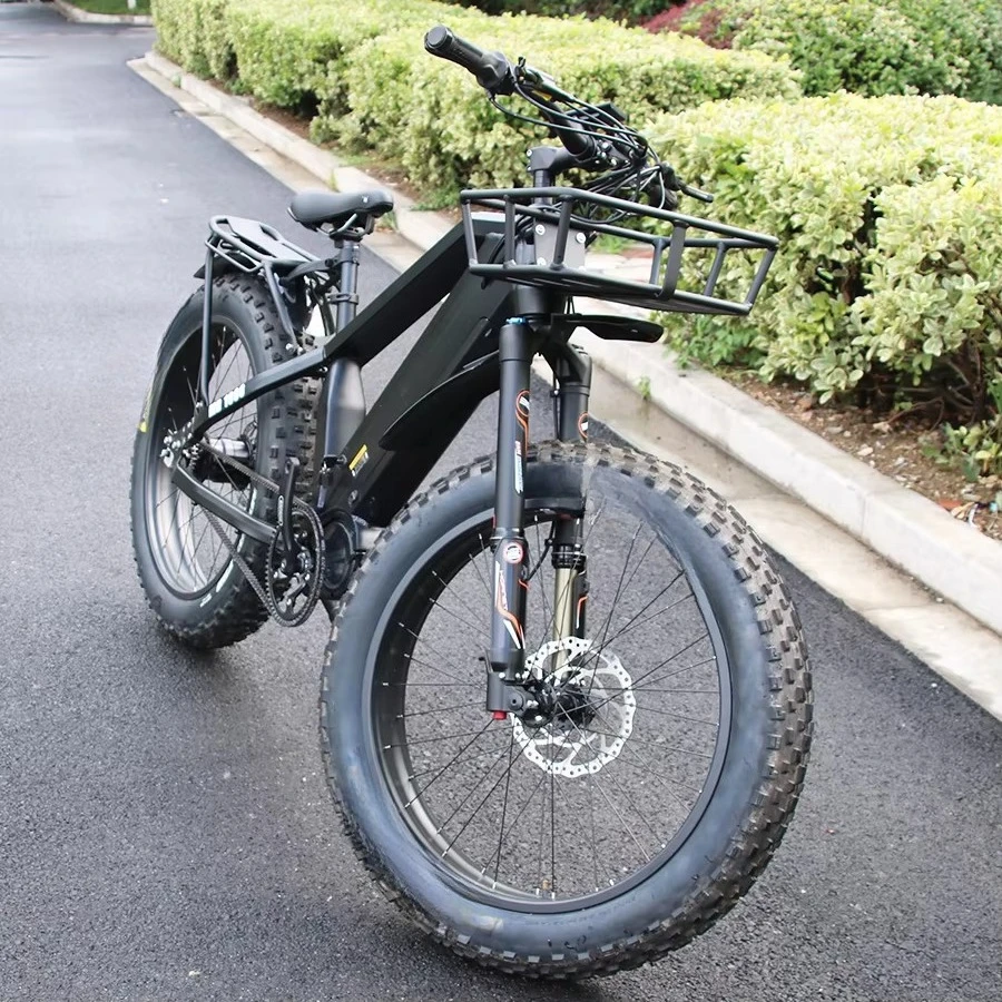 14 Speed Electric Mountain Bike Snow Bicycle 1000W Bafang M620 Mid Motor Ebike Dual 15Ah Battery Electric Bicycle image 4