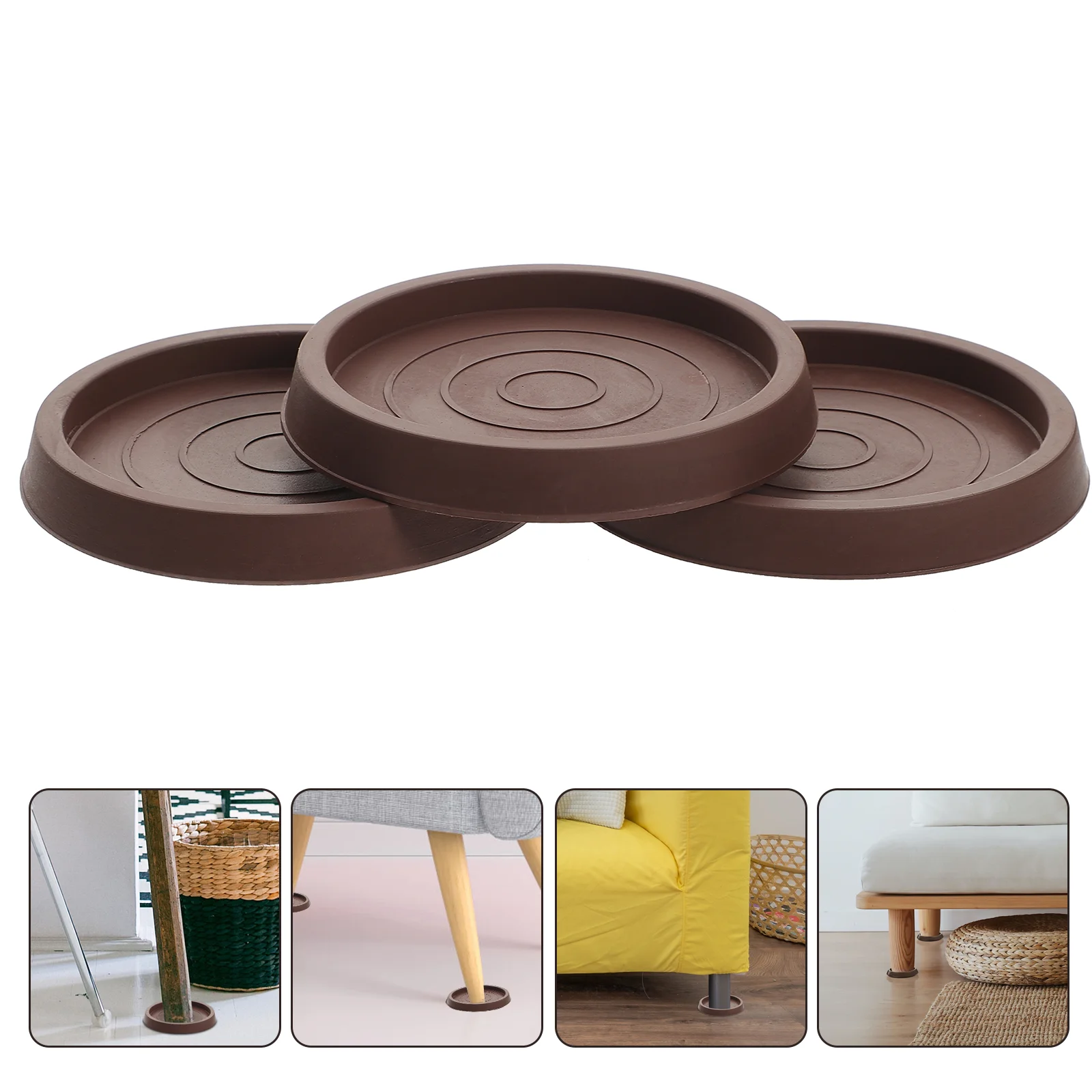 Rubber Chair Foot Pads Non Caster Cups Furniture Stoppers Wear Resistant Easy Install Fits Bar Stool Kitchen Patio