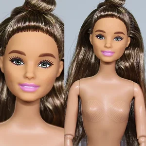 باربي الأميرة عارية الدمى للفتيات تلبيس اللعب المفاصل المنقولة مع الجسم الرئيسي الشعر الملون لعب البيت الموضة 1: 6 30 سم أعلى 8 مبيعات دمية امرأة عارية - No8