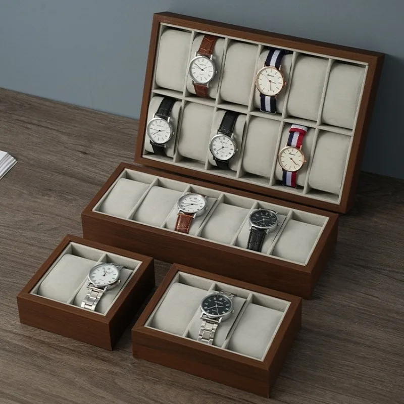 

Поднос для часов из цельного дерева, ретро минималистичные лотки для хранения часов, выставочный счетчик, механический дисплей для часов, поддон, органайзер, опора