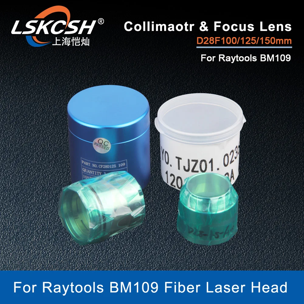 LSKCSH Raytools Original D28 F100 F125mm Collimator Focus Lens 120AH0600A For Raytools Fiber laser BM109 Laser Cutting Head
