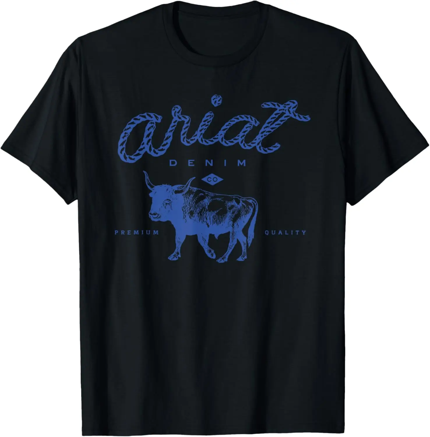 Ariat Denim Bull Premium Quality Co, Flair Western T-Shirt