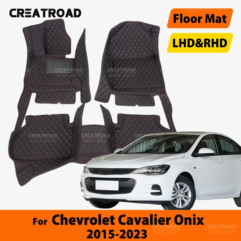 

For Chevrolet Cavalier Onix 2015-2023 2022 2021 2020 2019 2018 Custom Car Floor Mat Automobile Carpet Cover Interior Accessories
