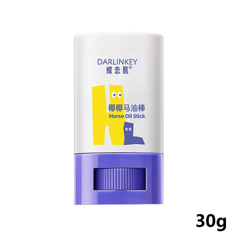 Bâton de crème pour les mains portable et efficace, huile de cheval, hydratant pour la peau, multifonctionnel, pied, talon, réparation, petites mains, 30g